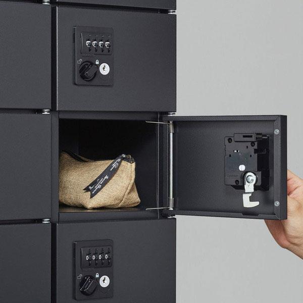 『代引不可』生興 小物入ロッカー 5列8段 40人用 ダイヤル錠 W1000×D250×H1600 ホワイト KLKW-S40-DWH『送料無料（一部地域除く）』の通販は