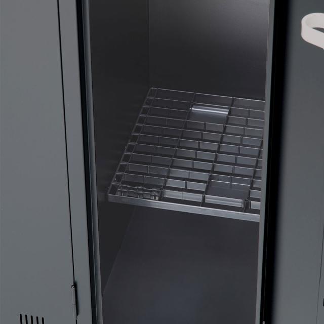 『代引不可』ロッカー 更衣室 スチール SLDKロッカー 細型 1人用 南京錠 ブラックサテン SLDK-1S-N 生興『送料無料（一部地域除く）』_5