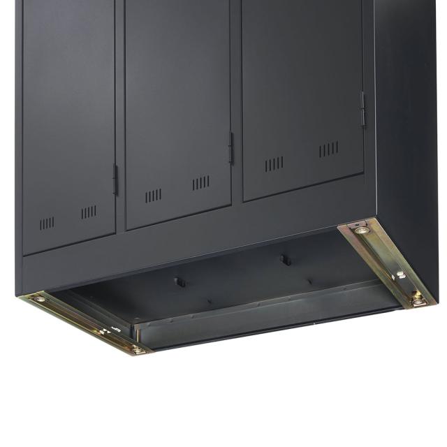 『代引不可』ロッカー 更衣室 スチール SLDKロッカー ワイド 2人用 内筒交換錠 ブラックサテン SLDK-2W-T 生興『送料無料（一部地域除く）』_3