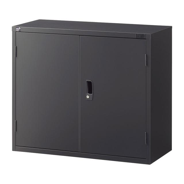 『代引不可』書庫 両開き書庫 H750mm ブラック ALZK-H32 スチール書庫 A4 黒 上品 おしゃれ 日本製 国産 完成品 生興『送料無料（一部地域除く）』