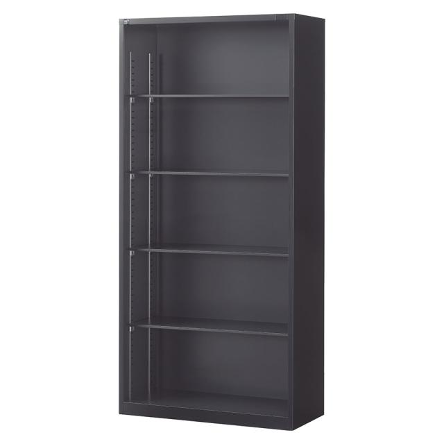 『代引不可』書庫 オープン書庫 H1860mm ブラック ALZK-K36 スチール書庫 A4 黒 上品 おしゃれ 日本製 完成品 生興『送料無料（一部地域除く）』