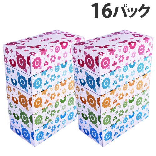 キラット ボックスティッシュペーパー 150W 5P×16パック  ボックスティッシュ ティッシュ チリ紙 ちりかみ ティッシュペーパー『送料無料（一部地域除く）』の通販は 5,420円