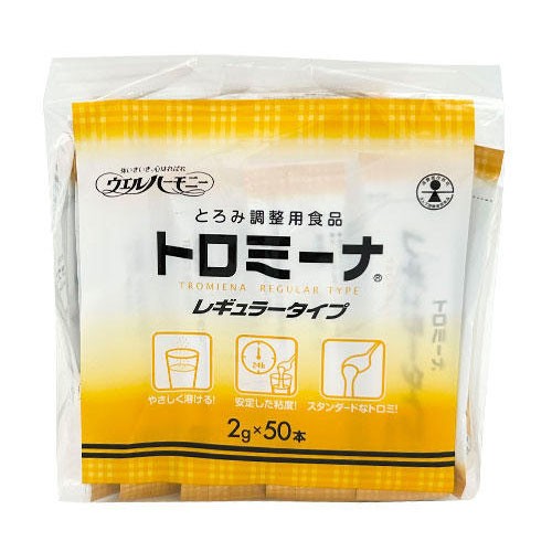 ウエルハーモニー トロミーナ レギュラータイプ 50本入×10個 介護用品 介護 食品 とろみ調整 粘度調整 嚥下障害『送料無料（一部地域除