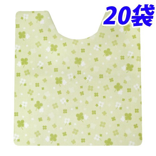 トイレ用消臭フロアシート グリーン(クローバー柄) 20枚×20袋 使い捨て 介護施設 介護 業務用 トイレ フロアシート『送料無料（一部地域除く）』の通販は