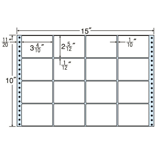 『代引不可』MX15E タックシール (連続ラベル) レギュラータイプ 500折 『返品不可』『送料無料（一部地域除く）』の通販は 7,364円