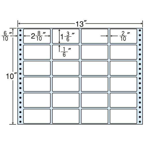 『代引不可』M13E タックシール (連続ラベル) レギュラータイプ 500折 『返品不可』【送料無料（一部地域除く）】の通販は 8,022円
