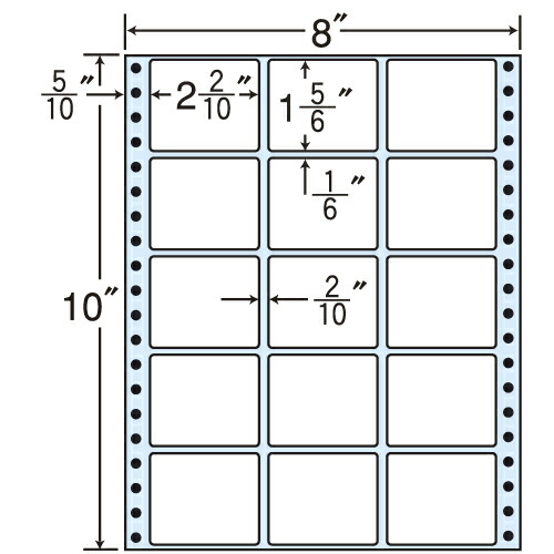 『代引不可』MT8V タックシール (連続ラベル) レギュラータイプ 500折 『返品不可』『送料無料（一部地域除く）』の通販は 5,518円