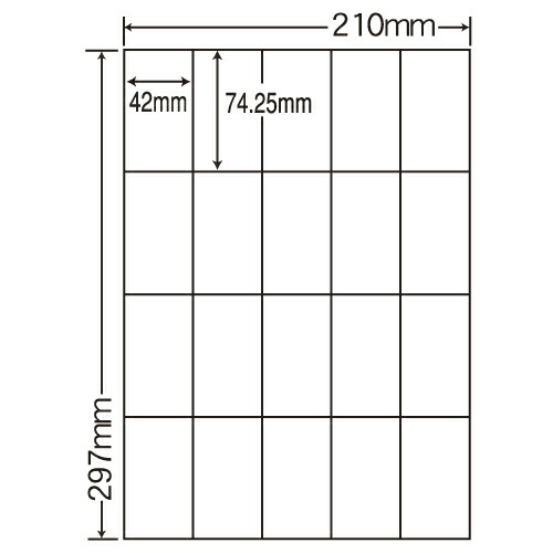 『代引不可』SCJ-22 ラベルシール カラーインクジェット用光沢 A4 80シート 『返品不可』『送料無料（一部地域除く）』の通販は 5,100円