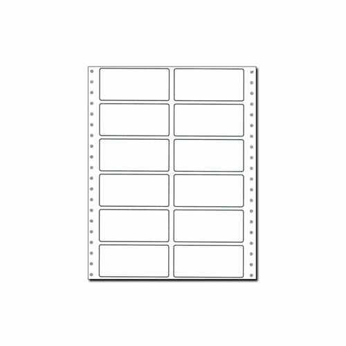 『代引不可』ピーシーエー PB332G タックシール (2連12面) 連続 『旧品番：PB332F』 『返品不可』『送料無料（一部地域除く）』