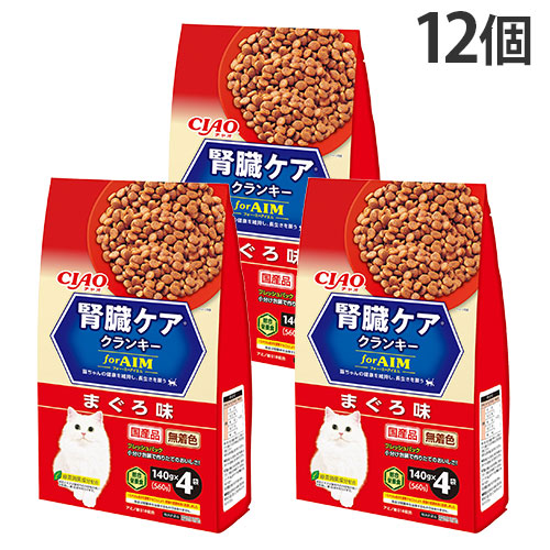 チャオ 腎臓 ケアクランキー まぐろ味 4袋入 12個 P-164 いなば CIAO『送料無料（一部地域除く）』