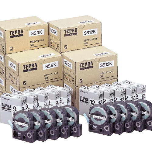 キングジム 「テプラ」PRO テプラテープ SS18K 18mm 白ラベル黒文字 10個セット『送料無料（一部地域除く）』_2