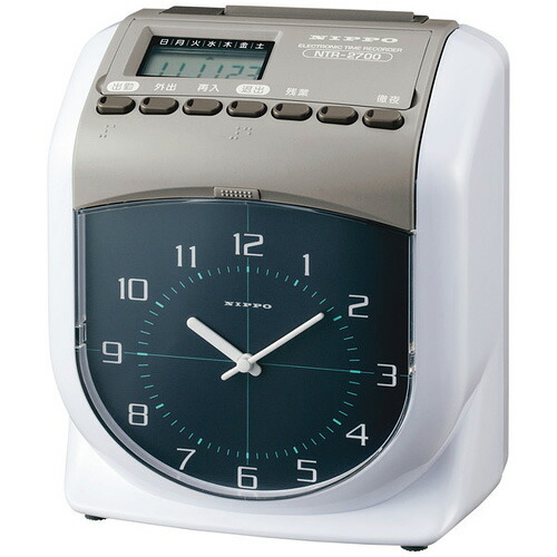 『代引不可』ニッポー NTR-2700 電子タイムレコーダー 『返品不可』『送料無料（一部地域除く）』