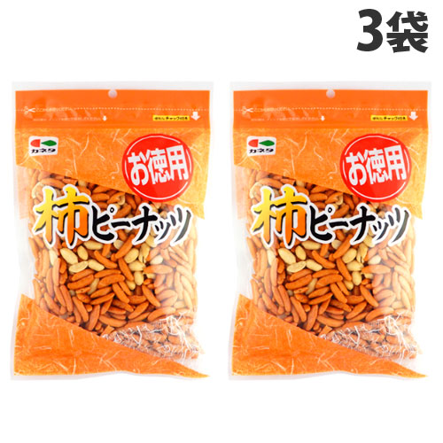 カネタ・ツーワン お徳用 柿ピーナッツ 270g×3袋 おやつ