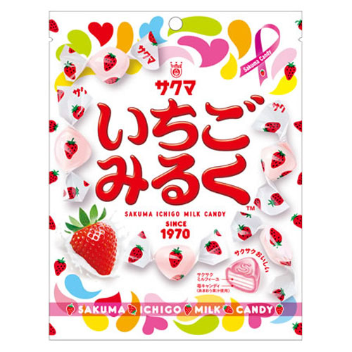 いちごみるく＆mさまのページ サクマ製菓 いちごみるく 83g×3袋 サクマ キャンディ 飴 あめ 苺