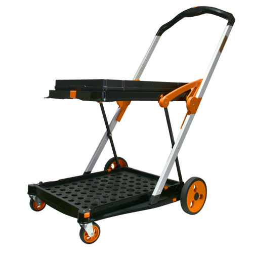 BLACK＋DECKER BOX付2段式プラットフォームカート 耐荷重60kg BXWT-H204 折りたたみ カート 台車『送料無料（一部地域除く）』_2