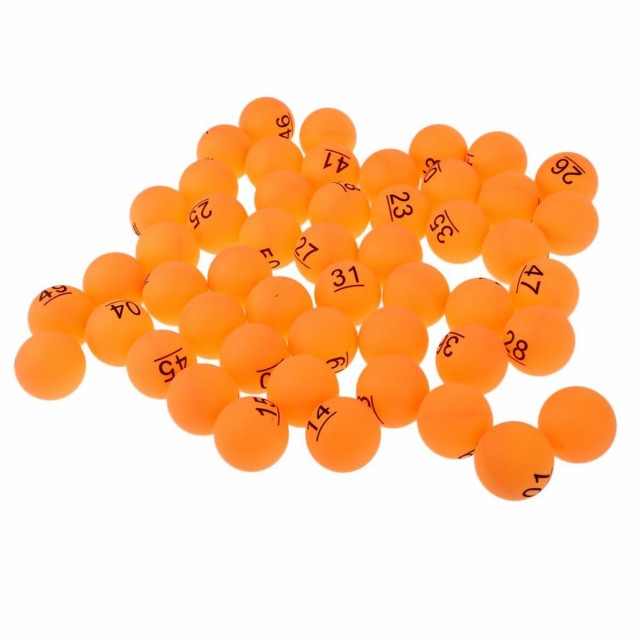ピンポン玉 卓球玉 プラスチックボール 数字入り 1 50番 収納袋付き イベント レジャー用 オレンジ 数字印字の通販はau Pay マーケット ロングライフストア