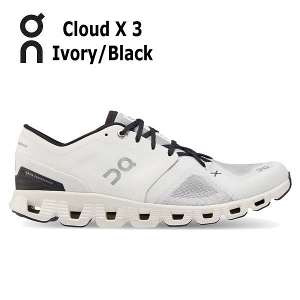 オン On メンズ ランニング シューズ Cloud X3 6098706M クラウドエックス3 Ivory Blackの通販はau PAY