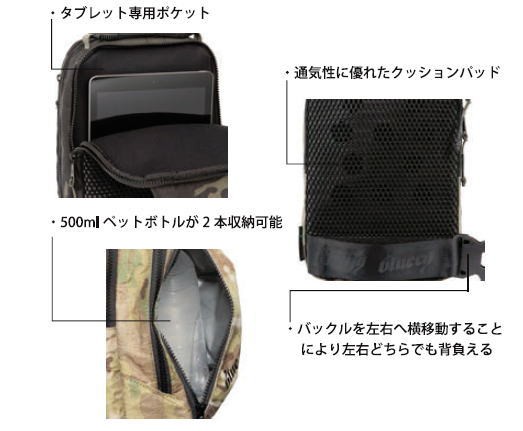 ブルイク blueeq ショルダーバッグ GADGET X SHOULDER BQB-00022 CAMO