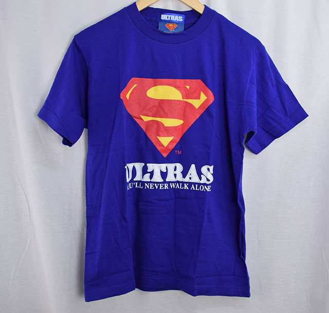 中古品 Ultras ウルトラス Tシャツ サイズs ブルー サッカー スーパーマン コラボの通販はau Pay マーケット カウカウキング Au Pay マーケット店