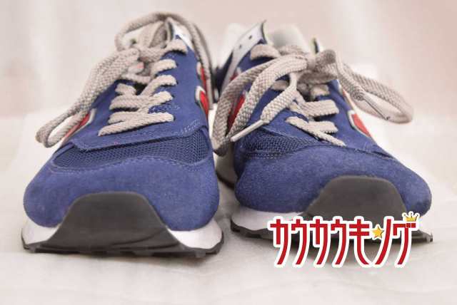 中古】NEW BALANCE /ニューバランス ローカットスニーカー ネイビー