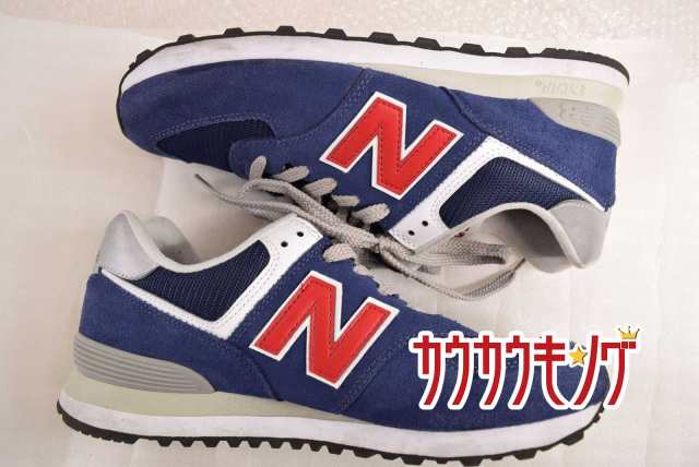 中古】NEW BALANCE /ニューバランス ローカットスニーカー ネイビー