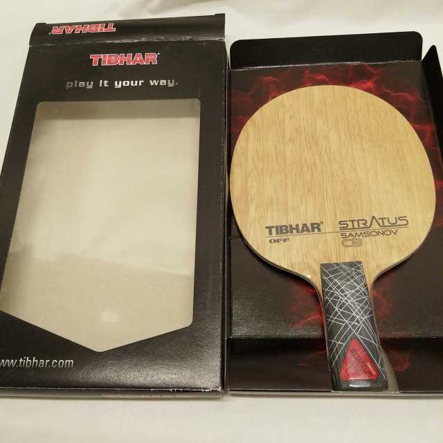 未使用】ティバー ストラタス サムソノフカーボン 中国式 卓球ラケット