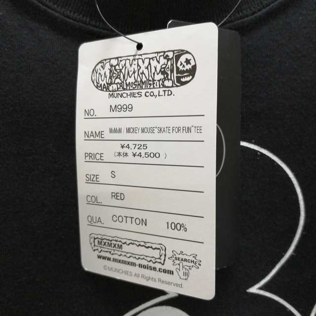 中古・未使用品】MXMXM Tシャツ ミッキーマウス ディズニー 半袖 S