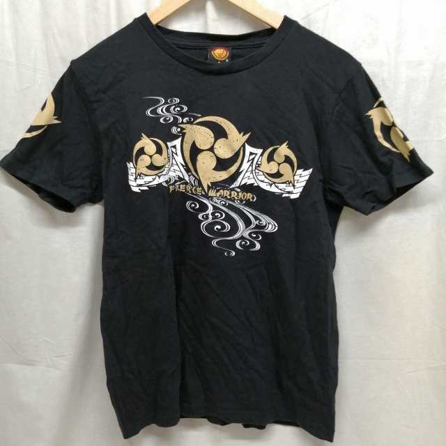 中古】新日本プロレス 後藤洋央紀 FIERCE WARRIOR Tシャツ S ブラック