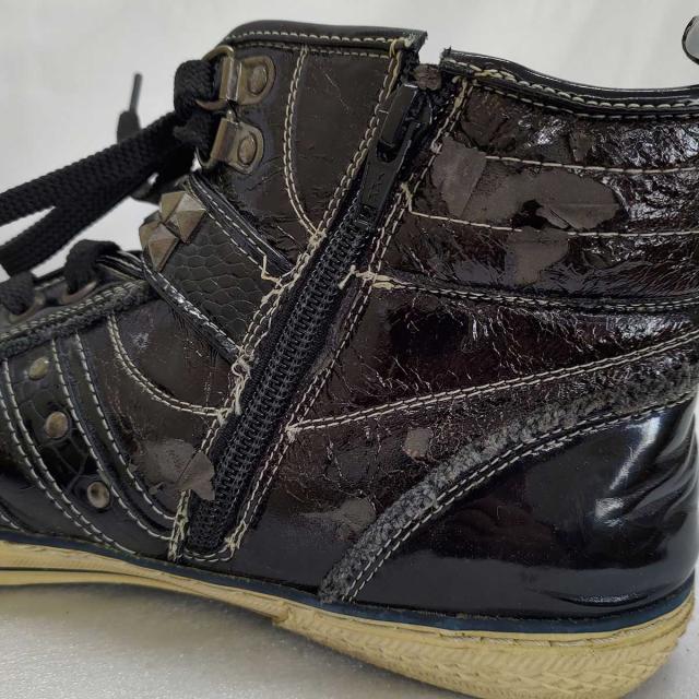 中古 Yukiko Kimijima レザー エナメル シューズ ブラック 26 5cm スタッズ ユキコキミジマ メンズの通販はau Pay マーケット カウカウキング Au Pay マーケット店