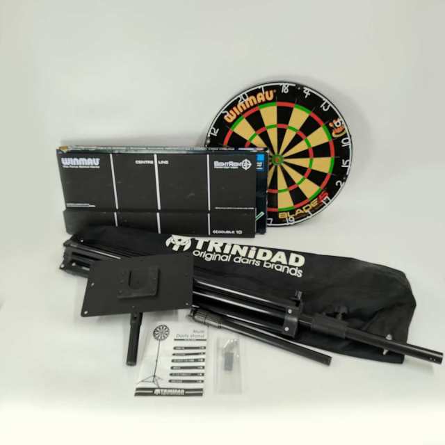 【中古】[3点セット] WINMAU BLADE5 ハード ダーツボード マルチ ダーツスタンド ウィンモー サイトライト2 SIGHT  RIGHT2｜au PAY マーケット