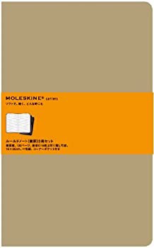 MOLESKINE モレスキン カイエ ルールド・横罫・3冊セット・Xラージ・茶 ([ (中古品)