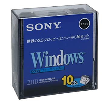 【中古品】SONY 2HD フロッピーディスク DOS/V用 Windowsフォーマット 3.5インチ ブラ(中古品)