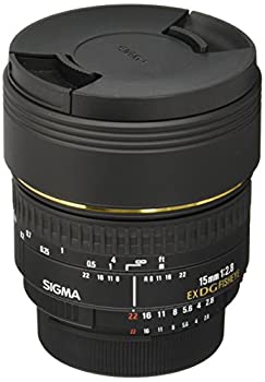 【中古品】SIGMA 単焦点魚眼レンズ 15mm F2.8 EX DG DIAGONAL FISHEYE ニコン用 対角 (中古品)