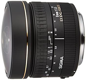 【中古品】SIGMA 単焦点魚眼レンズ 8mm F3.5 EX DG CIRCULAR FISHEYE キヤノン用 円周(中古品)の通販は