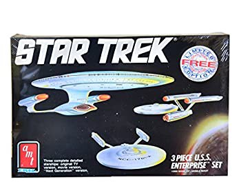 【未使用 中古品】amt スタートレック USSエンタープライズ3点セット モデルキット1988 Star (中古品)