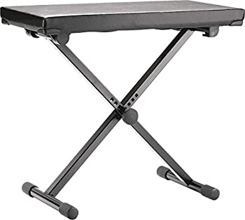 中古品】K&M キーボードベンチ 合皮製座面 【14075】 カラー:ブラック