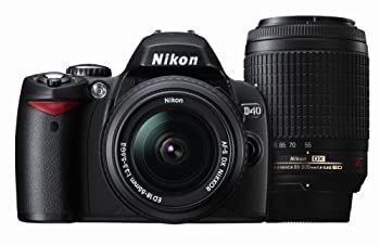 Nikon デジタル一眼レフカメラ D40 ダブルズームキットII ブラック