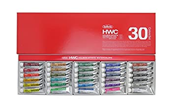 【未使用 中古品】ホルベイン 透明水彩絵具 30色セット W407 5ml(2号) 003407(中古品)の通販は