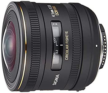 SIGMA 単焦点魚眼レンズ 4.5mm F2.8 EX DC CIRCULAR FISHEYE HSM ニコン用 (中古品)