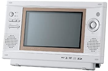 TWINBIRD ワンセグ付防水DVDプレーヤー セラミックホワイト VD-J713CW(中古品)