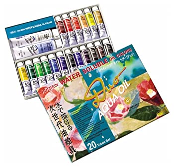 【未使用 中古品】ホルベイン 油絵具 アクアオイルカラー DUO 20色セット DU921 20ml(6号) 02(中古品)の通販は