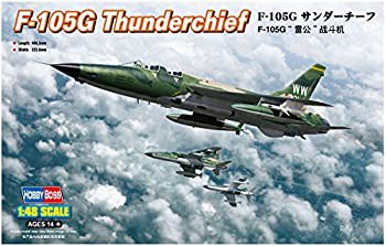 【中古品】ホビーボス 1/48 エアクラフトシリーズ F-105G サンダーチーフ プラモデル (中古品)