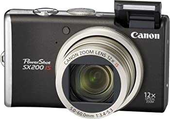 【中古品】Canon デジタルカメラ PowerShot (パワーショット) SX200 IS ブラック PSSX(中古品)
