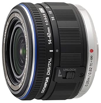 OLYMPUS 標準ズームレンズ M.ZUIKO DIGITAL ED 14-42mm F3.5-5.6 ブラック(中古品)