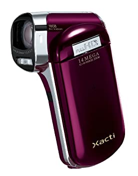 【中古品】SANYO デジタルムービーカメラ Xacti CG110 レッド DMX-CG110(R)(中古品)