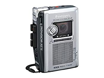【未使用 中古品】Panasonic ミニカセットレコーダー RQ-L26-S(シルバー) 25時間連続録音(中古品)