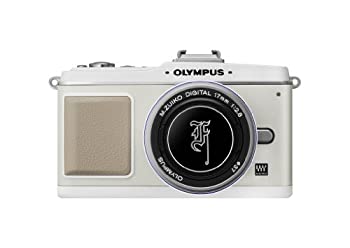 【中古品】OLYMPUS マイクロ一眼 PEN E-P2 プレミアムキット ホワイト E-P2プレミアム(中古品)