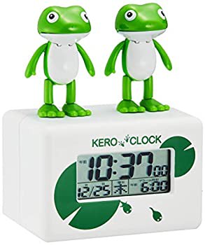 【未使用 中古品】リズム(RHYTHM) 目覚まし時計 デジタル時計 ケロクロック2 ホワイト 106×8(中古品)/ホーム＆キッチン 目覚まし時計/リズム(RHYTHM)/