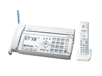 【未使用 中古品】パナソニック おたっくす デジタルコードレスFAX 子機1台付き ホワイト KX-(中古品)