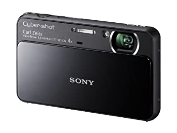 【中古品】ソニー SONY デジタルカメラ Cybershot T110 1610万画素CCD 光学ｘ4 ブラッ(中古品)